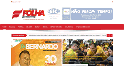 Desktop Screenshot of jornalfolharegional.com.br
