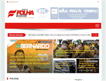 Tablet Screenshot of jornalfolharegional.com.br